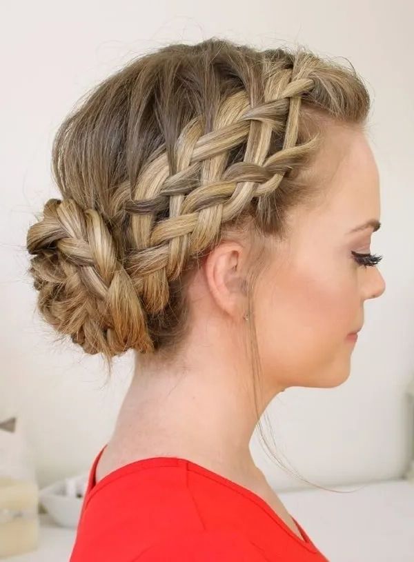 Top 30 Blonde Braids That Will Surely Attract Many Looks – Belletag With Regard To Braided Updo For Blondes (View 19 of 25)