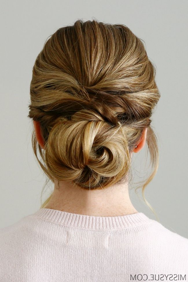 Twisted Knot Low Bun | Missy Sue With Regard To Knotted Side Bun Updo (View 18 of 25)