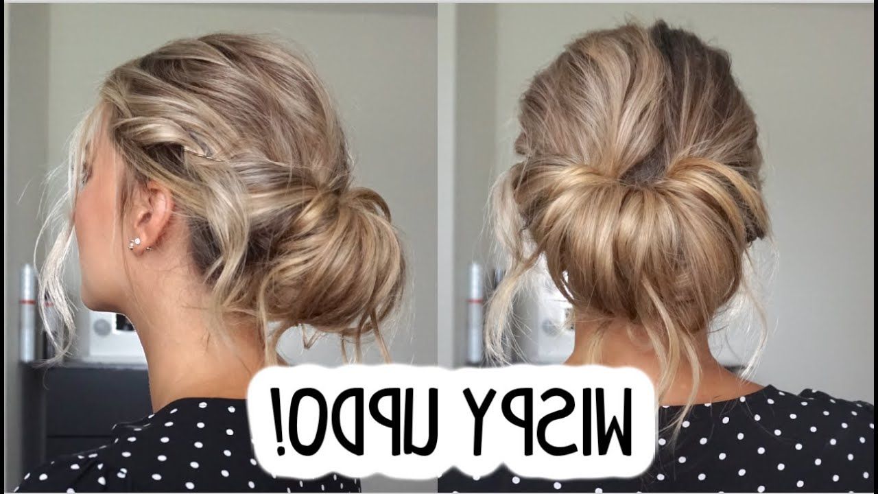 Wispy Date Night Updo! Short, Medium, And Long Hairstyles – Youtube Throughout Easy Evening Upstyle (Photo 1 of 25)