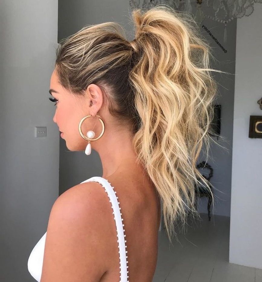 30 Cute Ponytail Hairstyles For Any Hair Lengths – Hairstyle With Regard To 2018 Ponytail Updo Hairstyles For Medium Hair (Photo 16 of 36)