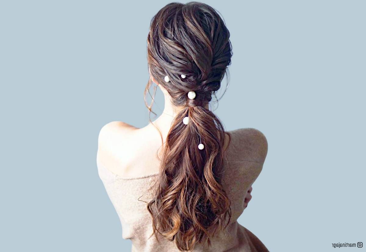 33 Cutest Prom Ponytail Hairstyles That Are Easy To Do! In Most Up To Date Ponytail Updo Hairstyles For Medium Hair (Photo 31 of 36)