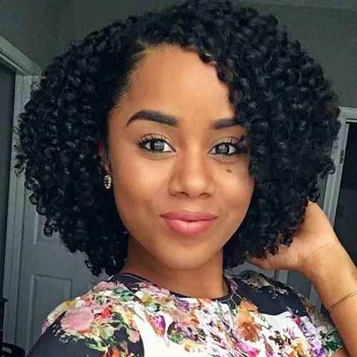 55 Cute Bob Hairstyles For Black Women (2023 Guide) | Cute Bob Hairstyles,  Curly Hair African American, Curly Hair Styles Naturally In Medium Afro Bob Haircuts (View 3 of 18)