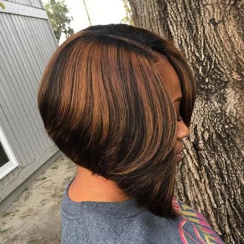60 Showiest Bob Haircuts For Black Women | Bob Hairstyles, Short Weave  Hairstyles, Long Hair Styles For Medium Afro Bob Haircuts (View 4 of 18)