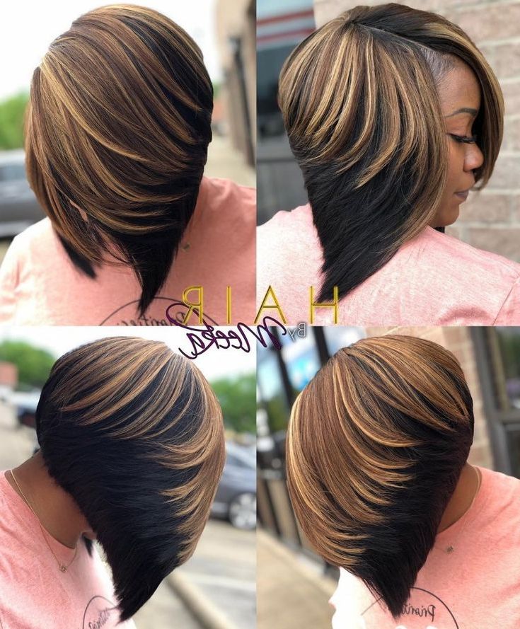 60 Showiest Bob Haircuts For Black Women | Quick Weave Hairstyles, Weave Bob  Hairstyles, Bobs Haircuts For Medium Afro Bob Haircuts (View 2 of 18)