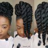 Natural Updo Cornrow Hairstyles (Photo 7 of 15)