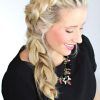 Three Strand Long Side Braided Hairstyles (Photo 2 of 25)