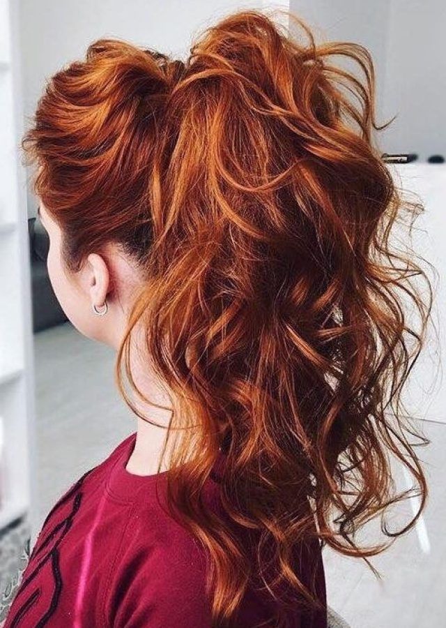 25 Ideas of Easy High Pony Hairstyles for Curly Hair