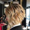 White-Blonde Curly Layered Bob Hairstyles (Photo 11 of 25)
