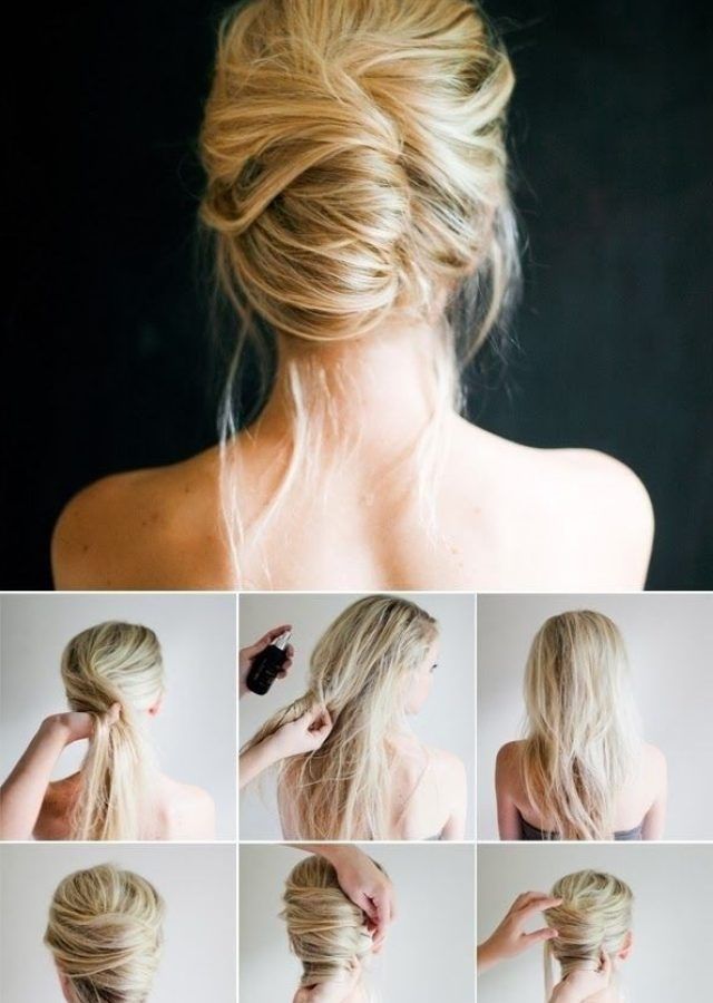 15 Inspirations French Twist Updo Hairstyles for Medium Hair