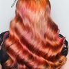 Red, Orange And Yellow Half Updo Hairstyles (Photo 15 of 25)