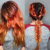 Red, Orange And Yellow Half Updo Hairstyles (Photo 10 of 25)
