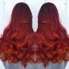 Long Hairstyles Red Highlights (Photo 22 of 25)