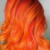 Red, Orange And Yellow Half Updo Hairstyles (Photo 9 of 25)