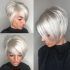 2024 Best of High-shine Sleek Silver Pixie Bob Haircuts