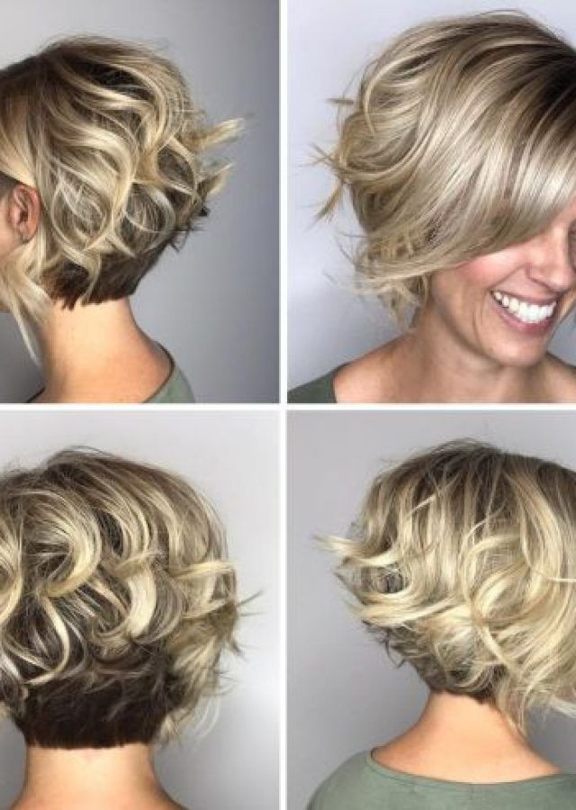  Best 25+ of Two-tone Curly Bob Haircuts with Nape Undercut