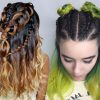 Centre Parted Long Plaits Braid Hairstyles (Photo 25 of 25)