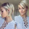 Side Parted White Blonde Pixie Bob Haircuts (Photo 9 of 25)