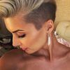Undercut Blonde Pixie Hairstyles With Dark Roots (Photo 11 of 25)