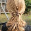 Side Top-Knot Ponytail With Copper Wire Wraps (Photo 4 of 15)