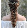 Mermaid Fishtail Hairstyles With Hair Flowers (Photo 5 of 25)
