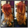 Red, Orange And Yellow Half Updo Hairstyles (Photo 12 of 25)