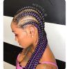 Skinny Braid Hairstyles With Purple Ends (Photo 16 of 25)