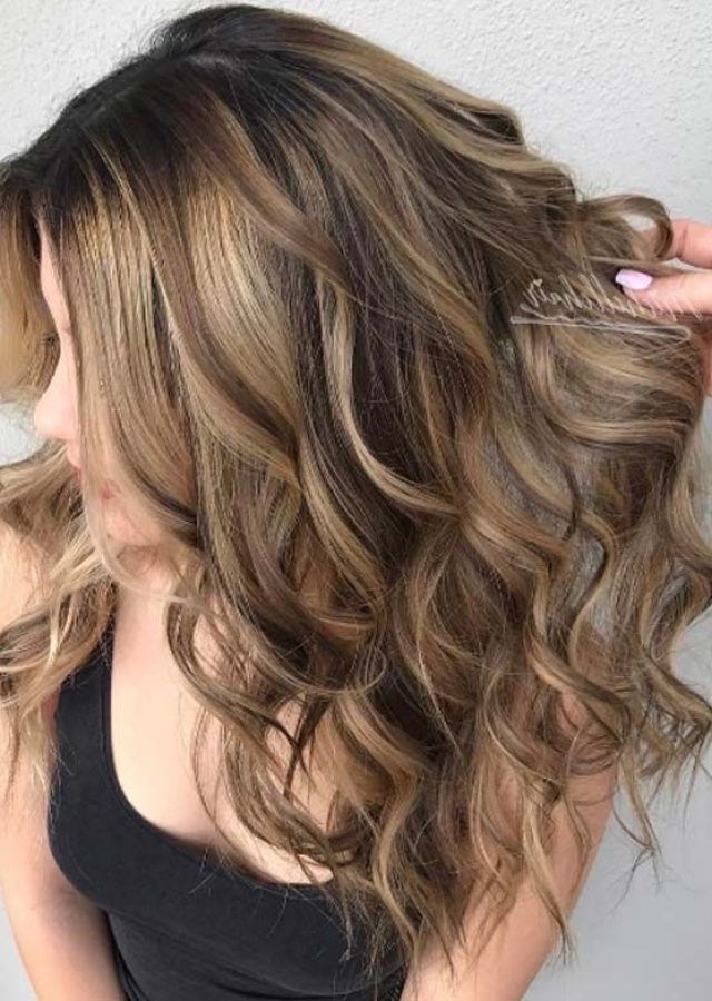 25 Ideas of Brunette Hairstyles with Dirty Blonde Ends