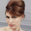 Retro Wedding Hair Updos With Small Bouffant (Photo 13 of 25)