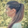 Ponytail And Lacy Braid Hairstyles (Photo 16 of 25)