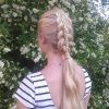 Ponytail And Lacy Braid Hairstyles (Photo 6 of 25)