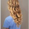 Curly Half-Updo With Ponytail Braids (Photo 5 of 25)