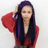Skinny Braid Hairstyles With Purple Ends (Photo 3 of 25)