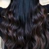 Long Thick Black Hairstyles With Light Brown Balayage (Photo 24 of 25)