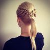 Blonde Pony With Double Braids (Photo 10 of 15)