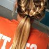 Blonde Ponytails With Double Braid (Photo 16 of 25)