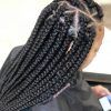 Bold Triangle Parted Box Braids (Photo 11 of 15)