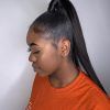 Low Pony Hairstyles With Bangs (Photo 10 of 25)