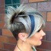Undercut Blonde Pixie Hairstyles With Dark Roots (Photo 2 of 25)
