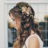  Best 25+ of Curly Wedding Updos with Flower Barrette Ties