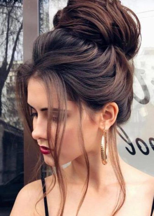 2024 Best of Messy High Bun Prom Updos