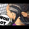 Thick Plaits And Narrow Cornrows Hairstyles (Photo 20 of 25)