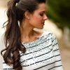 Accessorize Curled Look Ponytail Hairstyles With Bangs (Photo 16 of 25)