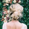 Pinned Back Tousled Waves Bridal Hairstyles (Photo 14 of 25)