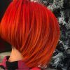 Bright Red Bob Hairstyles (Photo 25 of 25)