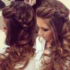 Double Twist And Curls To One Side Prom Hairstyles (Photo 1 of 25)