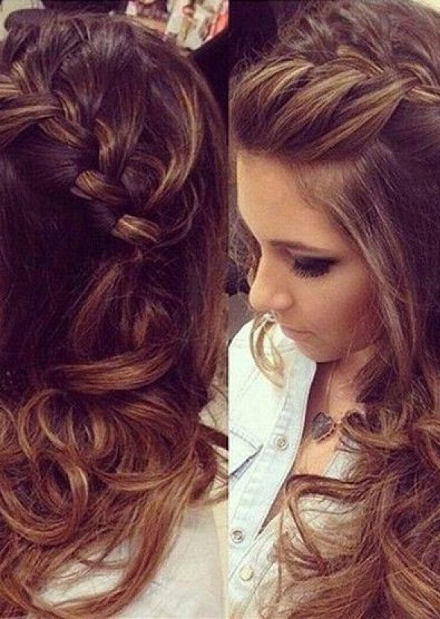 25 Best Ideas Double Twist and Curls to One Side Prom Hairstyles