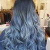 Black And Denim Blue Waves Hairstyles (Photo 10 of 25)