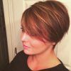 Color Highlights Short Hairstyles For Round Face Types (Photo 5 of 25)