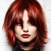 Medium-Length Red Hairstyles With Fringes (Photo 18 of 25)