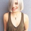 White Blunt Blonde Bob Hairstyles (Photo 1 of 25)